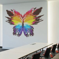 Sticker De Perete Fluturele Colorat - Img 3