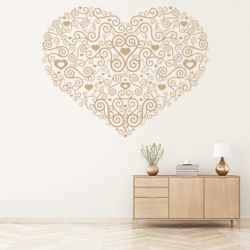 Sticker de Perete Heart Centrepiece Spiral Love - Img 2