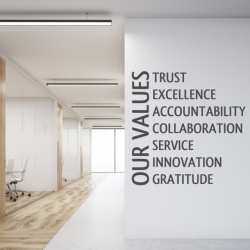 Sticker De Perete Our Values - Valorile Noastre - Img 5