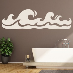 Sticker De Perete Rolling Waves Ocean - Img 3