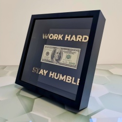 Tablou 3D motivational WORK HARD - STAY HUMBLE - Img 3