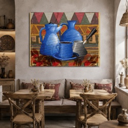 Tablou Bucatarie - Coffee Set Mosaic