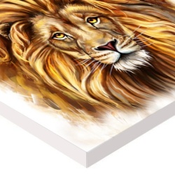 Tablou Canvas Efect Pictura - Leul Puternic - Img 3