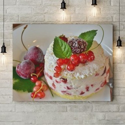 Tablou Canvas Fruits On A Cake