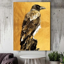 Tablou Canvas - Golden Crow - Img 3