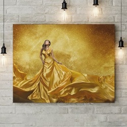 Tablou Canvas Golden Lady - Img 4