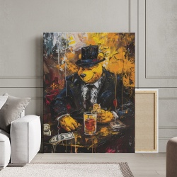 Tablou Canvas Inspirațional - Gangster Winnie the Pooh - Img 3