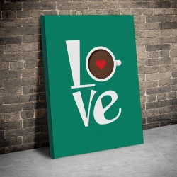 Tablou Canvas Inspirațional - Love (handwrite in a frame) - Img 2