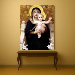 Tablou Canvas "La Virgen de los Lirios„ - Fecioara cu Pruncul” - Img 5