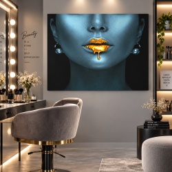 Tablou Canvas Liquid Gold