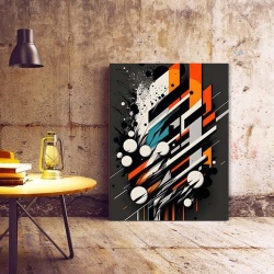 Tablou Canvas Modern Abstract - 3D Futuristic grafitti - Img 2