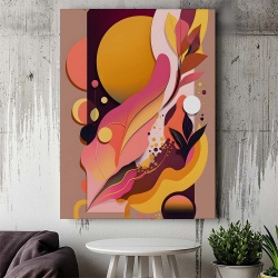 Tablou Canvas Modern Abstract - Exotic pastel painting