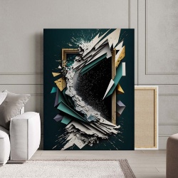 Tablou Canvas Modern Abstract - Exploding 3D frame - Img 2