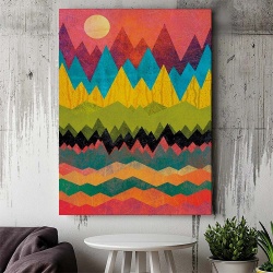 Tablou Canvas Modern Abstract - Inca abstract painting - Img 2