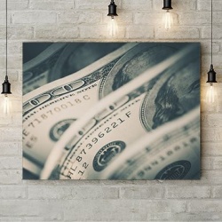 Tablou Canvas Money Close-up - Img 3