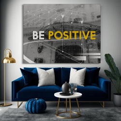 Tablou Canvas Motivational - Be positive (raindrops) - Img 2