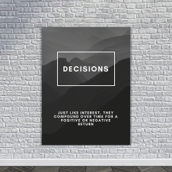 Tablou Canvas Motivational - Decisions (definition) - Img 4