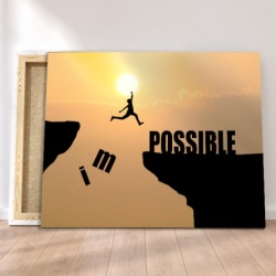 Tablou Canvas Motivational - Impossible - Img 4