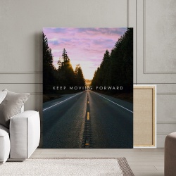 Tablou Canvas Motivational - Keep going (empty road) - Img 2