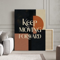 Tablou Canvas Motivational - Keep moving forward (crumpled paper) - Img 2