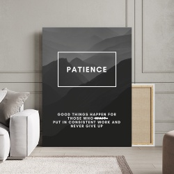 Tablou Canvas Motivational - Patience (definition)