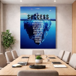Tablou Canvas Motivational - Success (blue iceberg)