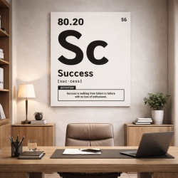 Tablou Canvas Motivational - Success (element on white)