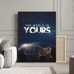 Tablou Canvas Motivational - The world is yours - Img 3