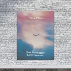 Tablou Canvas Motivational -Time flies (airplane) - Img 4