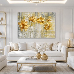 Tablou Canvas Painted Flowers