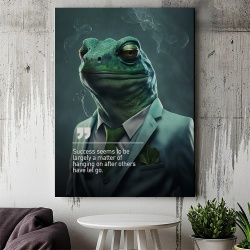 Tablou Canvas Personalizat - Business Animals - Chameleon - Img 3