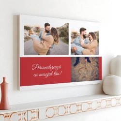 Tablou Canvas Personalizat - Colaj 3 poze si mesaj personalizat - Img 5