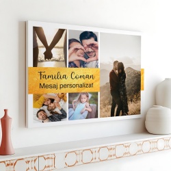 Tablou Canvas Personalizat - Poze de familie si mesaj personalizat - Img 5