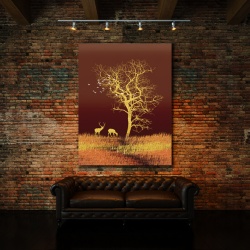 Tablou Canvas Sacred Golden Tree - Img 4