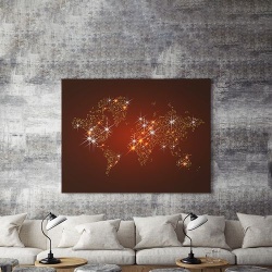 Tablou Canvas Shining Map - Img 3