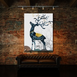 Tablou Canvas Solitary Deer - Img 3