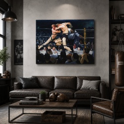 Tablou Canvas "Stag Night At Sharkeys" - Luptători la Sharkey’s