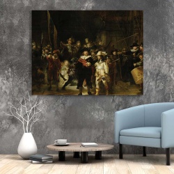Tablou Canvas "The Night Watch" - Rondul de noapte - Img 2
