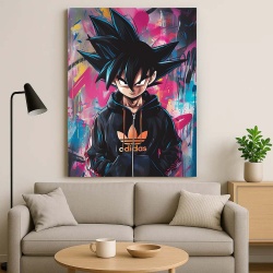 Tablou Canvas - Urban Art Goku - Img 2