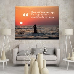 Tablou Inspirational - Daca vei trece prin ape - Img 4