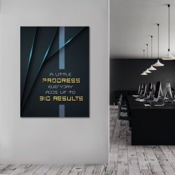 Tablou Motivational - A little progress (futuristic) - Img 2