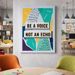 Tablou Motivational - Be a voice (modern doodle)