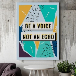 Tablou Motivational - Be a voice (modern doodle) - Img 3