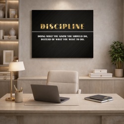 Tablou Motivational - Discipline