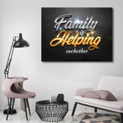 Tablou Motivational - Family is helping - Img 1