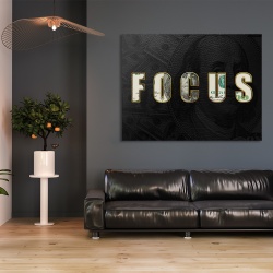 Tablou Motivational - Focus (money) - Img 2