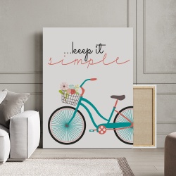 Tablou Motivational - Keep it simple (bicycle) - Img 3