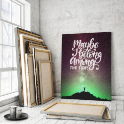 Tablou Motivational - Maybe I Belong Among The Stars - Img 2