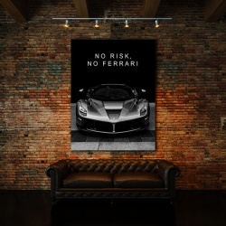 Tablou Motivational - No Risk, No Ferrari - Img 4