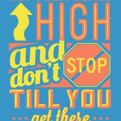 Tablou Motivational - Set Your Goals High - Img 4